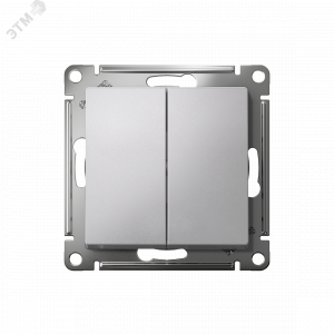 Переключатель перекрестный 2-кл. AtlasDesign 2хсх.7 10АХ механизм алюм. SE ATN000373