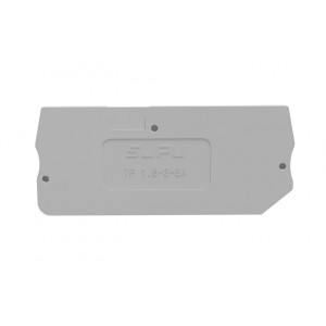 Торцевая крышка TP1.5-3-GY-EA, Торцевая крышка, для клемм TP1,5-3-..., цвет: серый