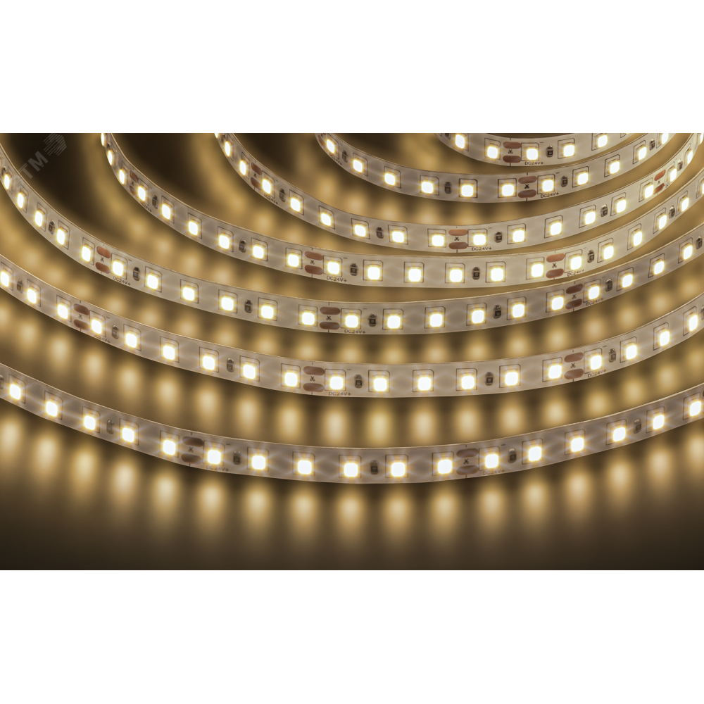 Изображение товара Светодиодная лента NLS-2835WW120-9.6-IP20-24V, 5 метров, теплый белый свет