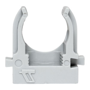 Держатель для труб (клипса) d16мм для монтажного пистолета сер. (уп.100шт) Plast derjp-z-16
