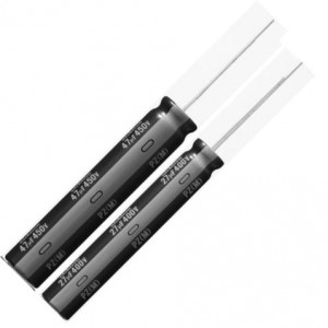 UCS2G470MHD, Конденсатор алюминиевый  электролитический 47мкФ 400В ±20% (16 X 25мм) радиальные выводы 7.5мм 1180мА 10000час 105°С лента в коробке