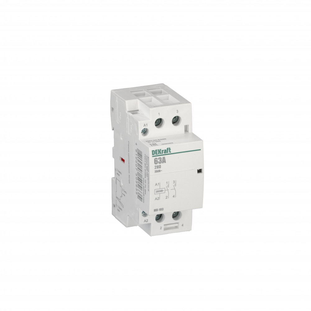 Изображение товара Контактор модульный МК-103 2НО 63А 230В DEKraft надежное управление электросетями