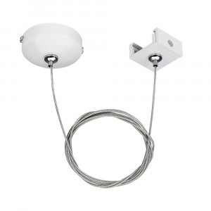 Подвес LGD-4TR-HANG-1-WH (C) 024262, Тросовый подвес с металлической чашкой O50x19мм для трехфазных треков. Длина троса 2 м. Цвет белый. Выдерживает вес максимум 6 кг. При использовании с треками и аксессуарами другой серии возможно отличие по цвету.