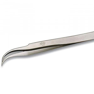 ANTI-MAG MICRO PT  7SA, Специальная нержавеющая сталь, не магнитится. Утонченный точный изогнутый пинцет для легкого удержания в ограниченном пространстве, длина 120 мм, 15 г