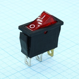 KCD3-101/N, Переключатель с подсветкой одна контактая группа