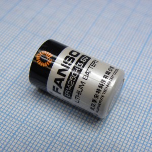 ER14250H/S, Li, SOCl2 батарея типоразмера 1/2AA, 3.6 В, 1.2 Ач, стандартная форма, -55...85 °C