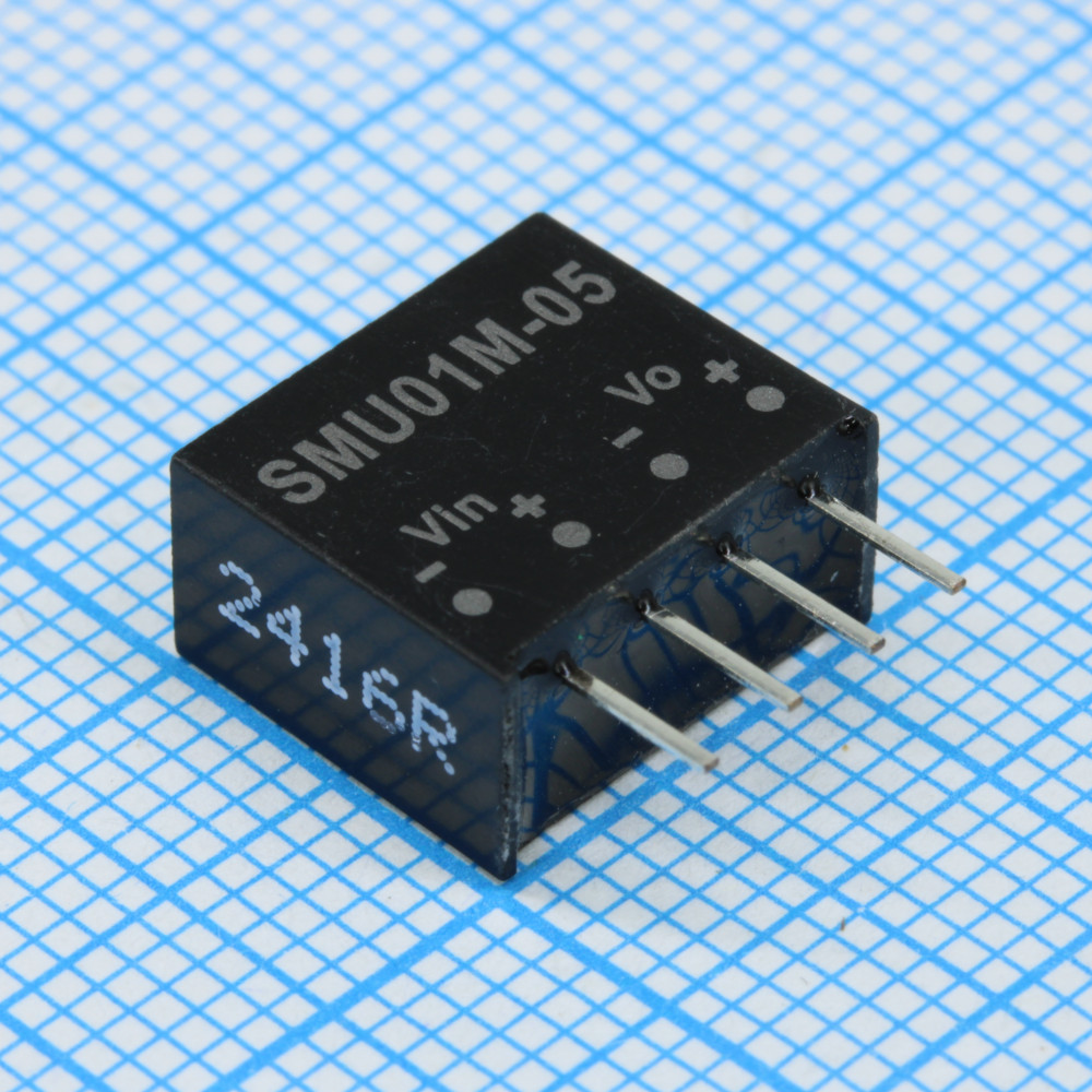 Изображение товара Преобразователь DC/DC 12В на плату 1Вт SMU01M-05 от MEAN WELL
