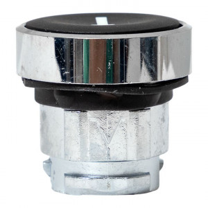 Исполнительный механизм кнопки XB4 черный плоский возвратный без фиксации, стрелка IP65 EKF XB4BA-2156C-65