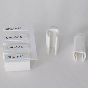 Держатель маркера CHL-3-15, Контейнер для маркера, защелкивающийся на кабеле, длина 15 мм, диаметр провода 4,3 - 6,0 мм, в упаковке 500 держателей для установки маркера HIC