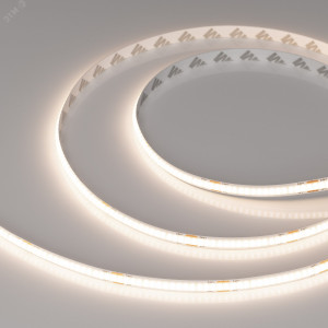 Лента COB-X320-8mm 24V Day4000(8 W/m, IP20, CSP, 5m) 039021, Лента COB сплошной засветки без видимых светодиодов. Светодиоды CSP 320 шт/м. Цвет свечения ДНЕВНОЙ 4000K, высокий индекс цветопередачи CRI>90, световой поток 650 лм/м, угол 175°. Мощность 8 Вт/м, питание 24 В. Размеры 5000х8х2 мм. Мин.отрезок 50 мм. Скот