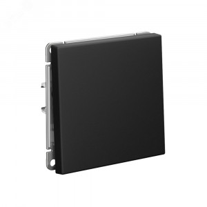 ARTGALLERY 1-клавишный ВЫКЛЮЧАТЕЛЬ КНОПОЧНЫЙ, механизм, быстрозажимные клеммы, КАРБОН GAL001015S