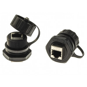 RJ45M25Z0-6BG, Разъём герметичный SZC RJ45M25Z0-6BG, 10BASE-T,100 BASE-T, 1000 BASE-T