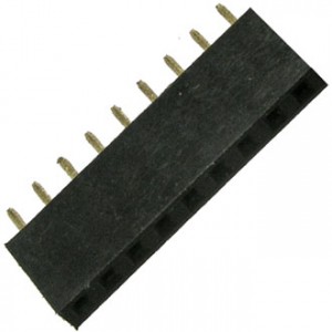 PBS-1X09 (PBS-09)ШАГ 2.54 ММ, Гнездо для плат 2.54 мм PBS-1x09 (PBS-09)шаг 2.54 мм, 9 контактов