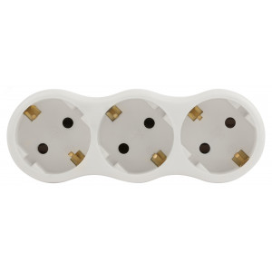 Разветвитель 2-м без заземл. 10А IP20 SPx-2-W бел. Б0053480