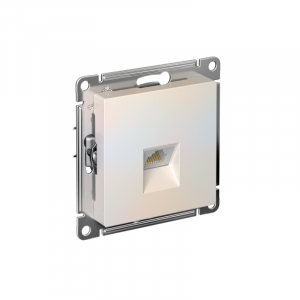 Розетка компьютерная AtlasDesign RJ45 кат.6A механизм жемчуж. SE ATN000486