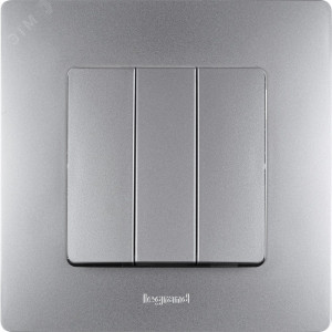 Рамка 1-м Etika алюм. Leg 672551