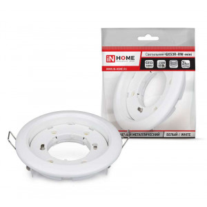 Светильник точечный GX53R-mini RW GX53 IP20 230В встраив. ультратонкий метал. бел. 4690612008431