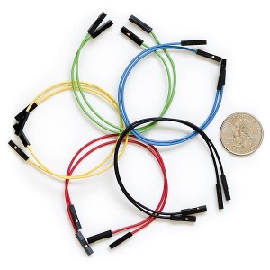 PRT-08430, Принадлежности SparkFun Jumper Wires Premium 6"" F/F Pack of 10