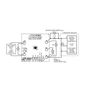 DC454A, Средства разработки интегральных схем (ИС) управления питанием LTC1733EMSE - Linear Battery Charger For