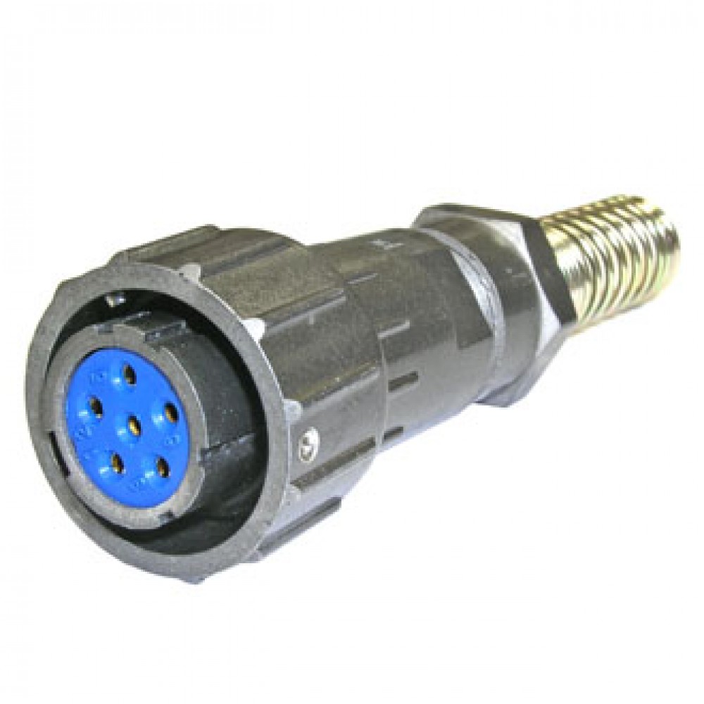 Изображение товара Кабельная розетка FQ18-6PIN TK-8 6 контактов пружинный хвост диаметр 8мм