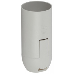 Патрон E14 подвесной пластик бел. (х50) (50/1000/24000) Б0043747