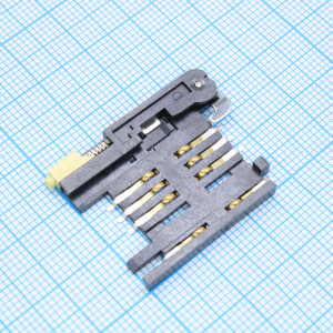 L-KLS1-SIM-014-6P-R/83, Держатель SIM карты 6 контактов (SMT) на плату