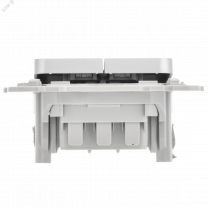 FLITE Выключатель 2-клавишный 10А ВС12-1-0-ФлА алюминий IEK FI-V20-0-10-1-K47