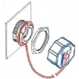 RJFRBC75, Модульные соединители / соединители Ethernet JAM NUT CAP RECPT RJFRB75