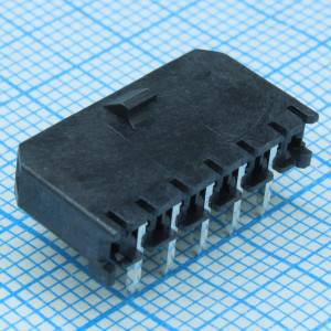 436500500, Соединитель провод-плата HDR 5 контакт(ов) 3мм угловой монтаж в отверстие серия Micro-Fit 3.0 лоток