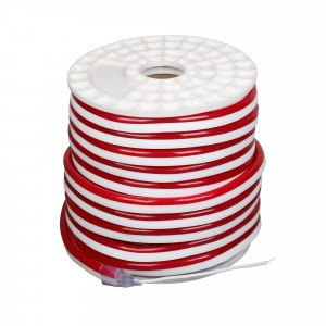 ARL-CF2835-U15M20-24V RED, Гибкая герметичная лента (неон серии NEON), сечение 15х26 мм. Светодиоды SMD 2835 108 шт/м. Цвет свечения КРАСНЫЙ, угол излучения 120°. Мощность 8 Вт/м, питание 24 В. Класс пылевлагозащиты IP65. Размеры 50000х15х26 мм. Мин. отрезок 30.48 см. Горизонтальны