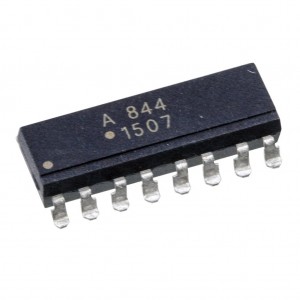 ACPL-844-300E, Оптопара транзисторная 4-х канальная, изоляция 5кВ, 50мА