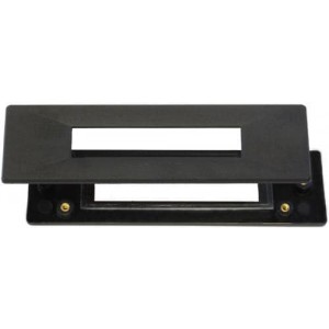 BEZ-202C-V1-W-OEM, Модули сивольных ЖК-дисплеев и комплектующие Bezel for 20x2 display, ABS, black