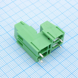 GT500A-5.08-04P-14-00, Винтовой клеммный блок c рельефной обоймой, 4 контакта. Серия GT500А-5.08