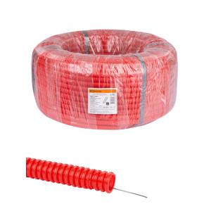 Труба гофрированная ПНД d 16 с зондом (100 м) легкая красная SQ0413-0031