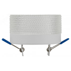 Встраиваемый светильник под лампу GX53 DK97 WH/TR белый прозрачный Б0057456