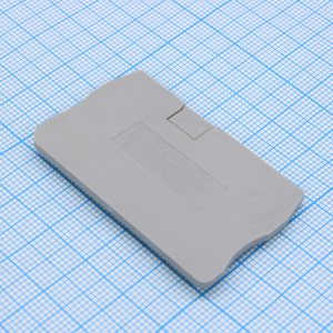 D-GP2.5-2-GY, Торцевая крышка, для клемм DS2.5..., цвет: серый