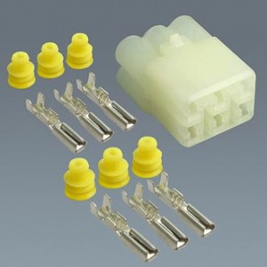 DJ7065F-2.2-21, Разъем авт. соединитель DJ7065F-2.2-21, 12/ 24 (DC) В розетка