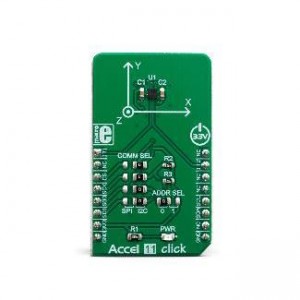 MIKROE-3440, Инструменты разработки датчика ускорения Accel 11 Click