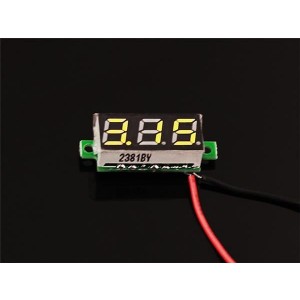 114990165, Принадлежности Seeed Studio  0.28 Inch LED digital DC voltmeter - Yellow
