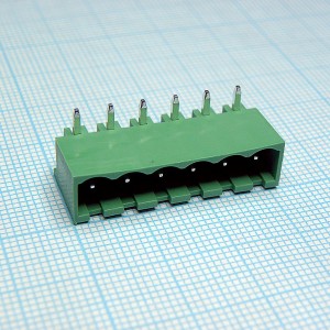 2EDGRC-5.0-06P-14-00A(H), Разъемный клеммный блок на плату, 6 контактов. Серия 2EDGRC-5.0