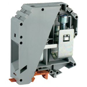 Проходная клемма UKJ-150, Проходная клемма, тип фиксации провода: винтовой, номинальное сечение: 150 мм кв., 309A, 1000V, ширина: 32 мм, цвет: серый, тип монтажа: DIN35