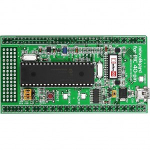 MIKROE-1029, Дочерний модуль с МК PIC18F4520 для MIKROE-701, UNI DS6