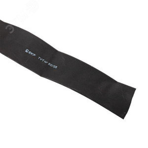 Термоусаживаемая трубка ТУТ нг 50/25 черная рулон PROxima tut-50-b