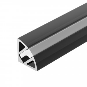 Профиль SL-KANT-H11-2000 ANOD BLACK 044086, Алюминиевый анодированный угловой профиль для светодиодных лент и линеек. Цвет - черный. Габаритные размеры (LхWхH): 2000x11x11 мм. Ширина площадки для ленты 5,2 мм. Экраны и заглушки приобретаются отдельно. Цена за 1 метр.