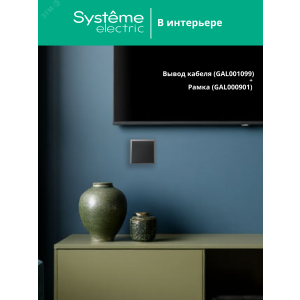 Вывод кабеля ArtGallery механизм карбон SE GAL001099