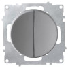Выключатель 2-кл. СП Florence 10А IP20 механизм сер. (1E31501302) 2172845