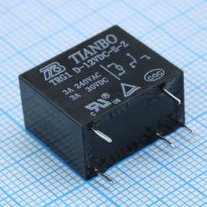 TRG1-D-12VDC-S-Z, Реле силовое 3А одна группа на переключение катушка 12В 0.45Вт