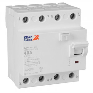 ВДТ без защиты от сверхтоков OptiDin DM63-4240-A-4,5-УХЛ4 (4P, 40, 30mA)