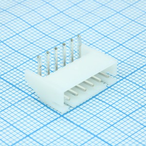 S6B-XH-A (LF)(SN), Серия XH. Корпус разъема - вилка угловая на плату 6 контактов, шаг 2.5мм