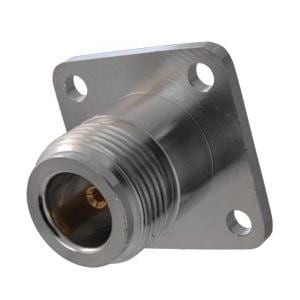 138-4701-607, РЧ соединители / Коаксиальные соединители 4-HOLE FLANGEMNTJACK RECEPTACLE